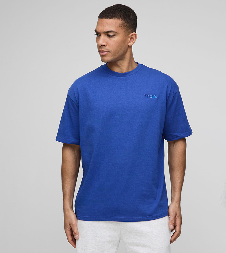 Logo Embroidered Short Sleeves Oversized T-Shirt