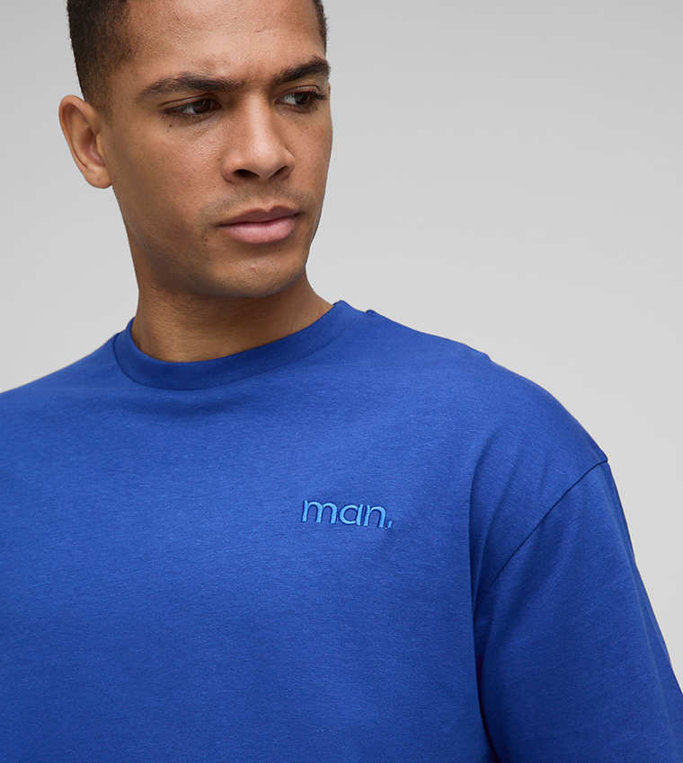 Logo Embroidered Short Sleeves Oversized T-Shirt