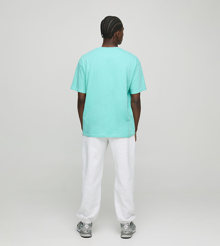 Solid Crew Neck Oversized T-Shirt