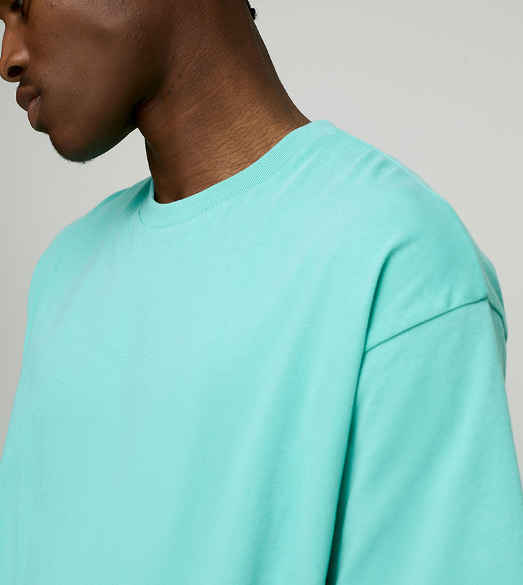 Solid Crew Neck Oversized T-Shirt