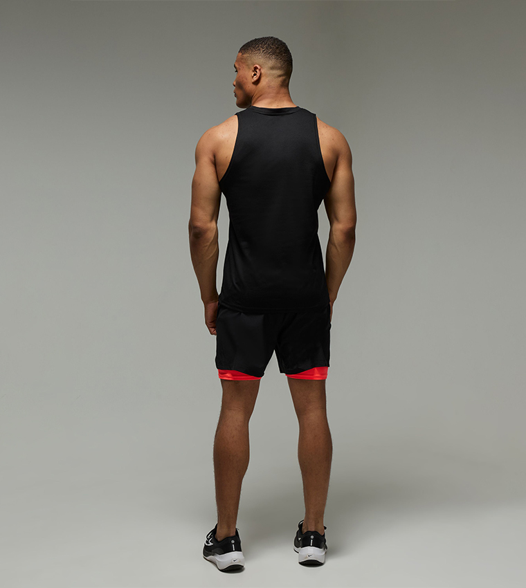 Logo Detail Layered Active Shorts
