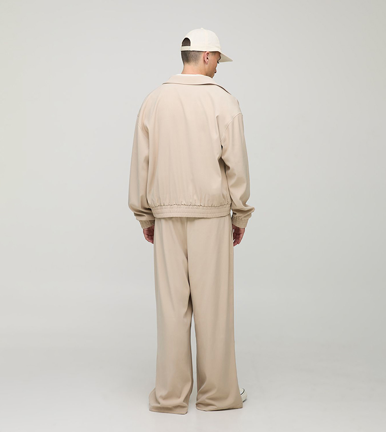Cargo Pocket Oversized Harrington Jacket