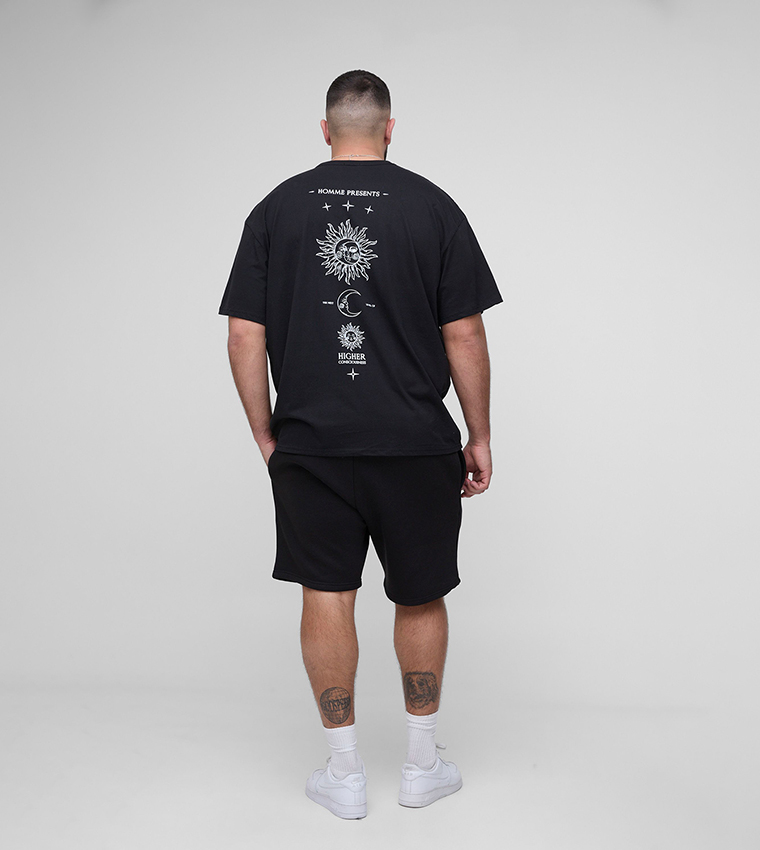 Homme Higher Consciousness Print Oversized T-Shirt