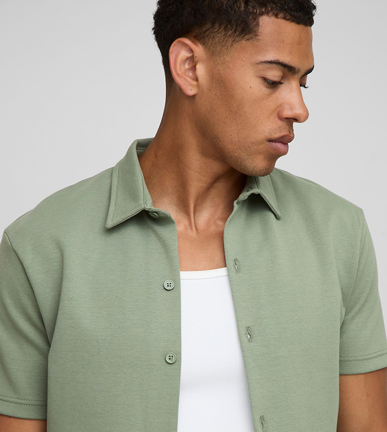 Slim Interlock Short Sleeves Shirt
