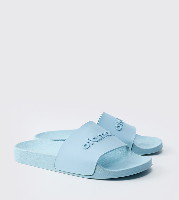 Logo Detail Open Toe Slides