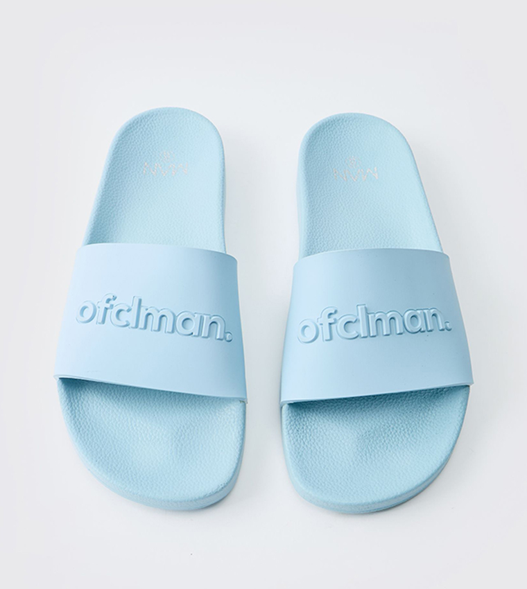 Logo Detail Open Toe Slides