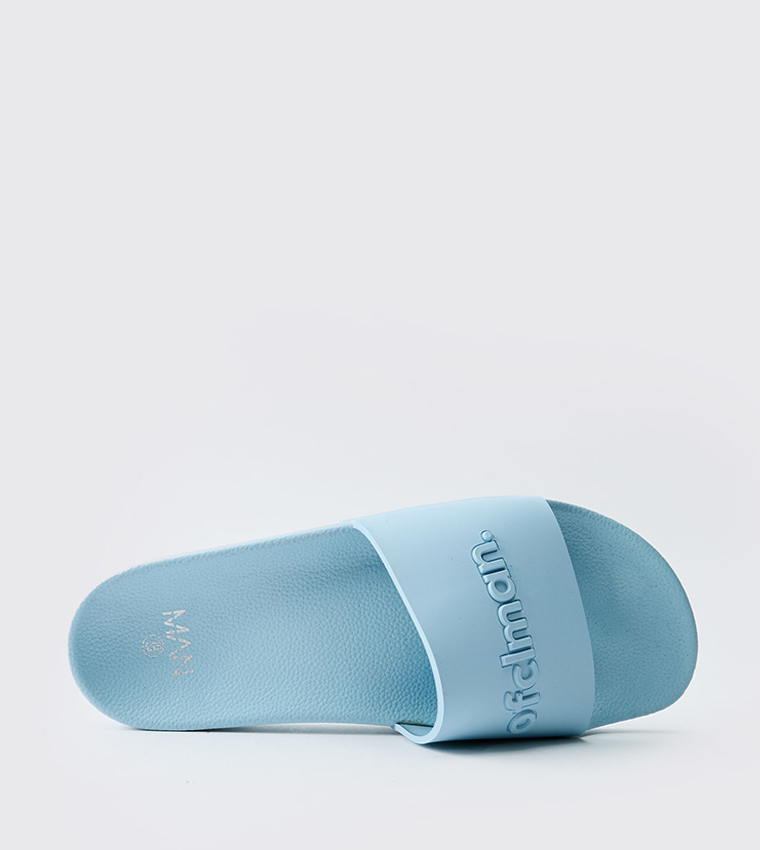 Logo Detail Open Toe Slides