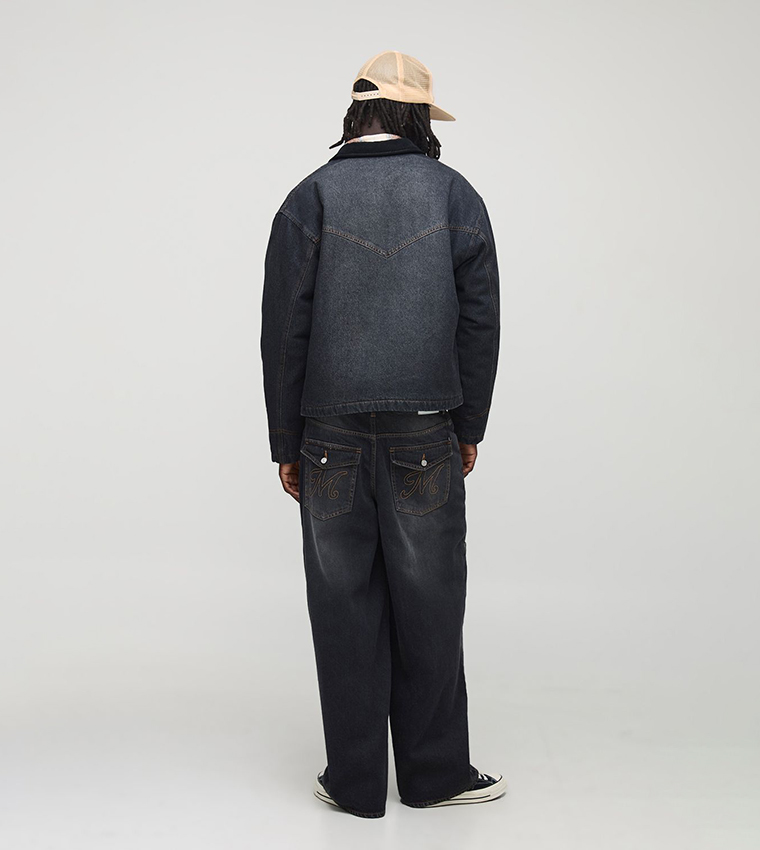 Boohooman Oversized Mens Denim Jacket Buy BoohooMAN Washed