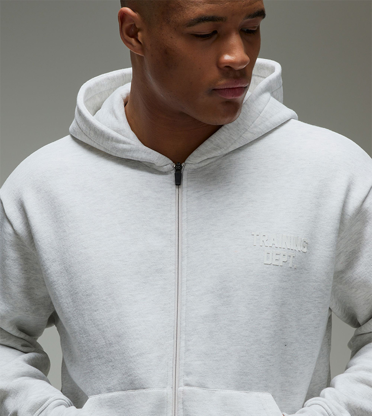 Training Dept Oversized Boxy Hooded Jacket & Shorts Set