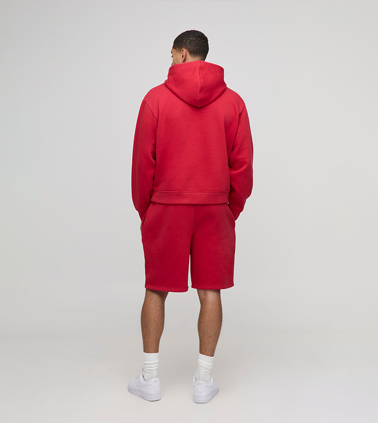 Boohooman Short Tracksuit Buy BoohooMAN Printed Boxy Hooded
