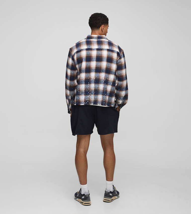 Boxy Fit Washed Varsity Shorts