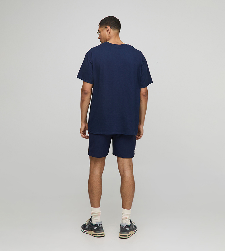 Crinkle Nylon Pipped Active Shorts