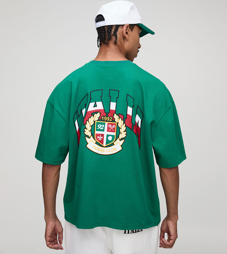 Italia Printed Oversized T-Shirt