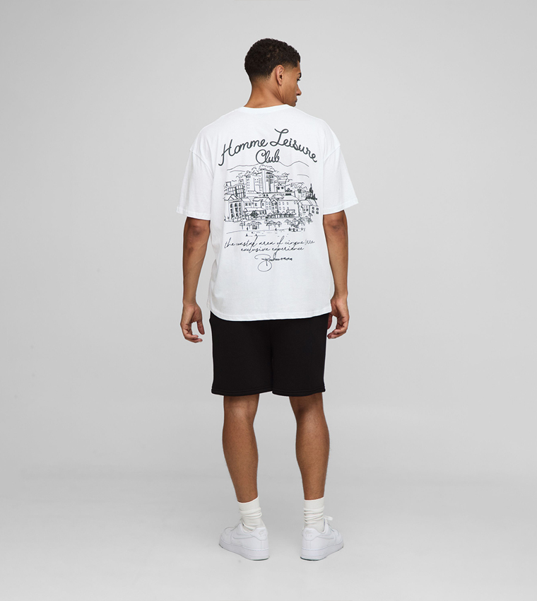 Drop Crotch Pintuck Oversized Shorts