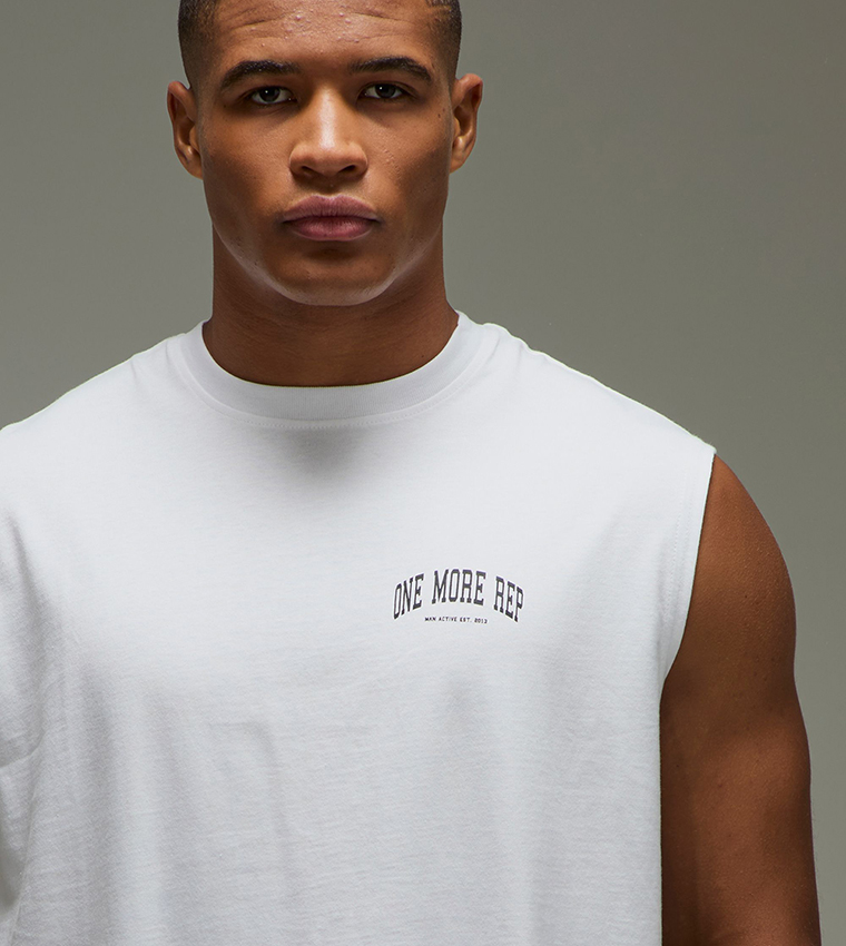 One More Rep Oversized Tank Top