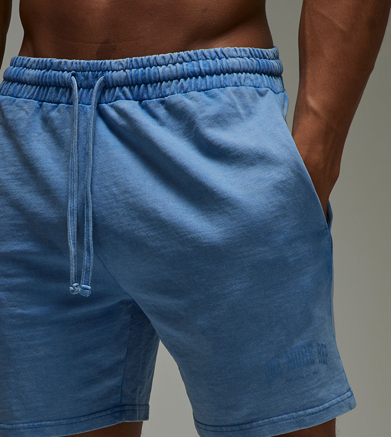 Active Printed Loose Fit 5-Inch Washed Shorts