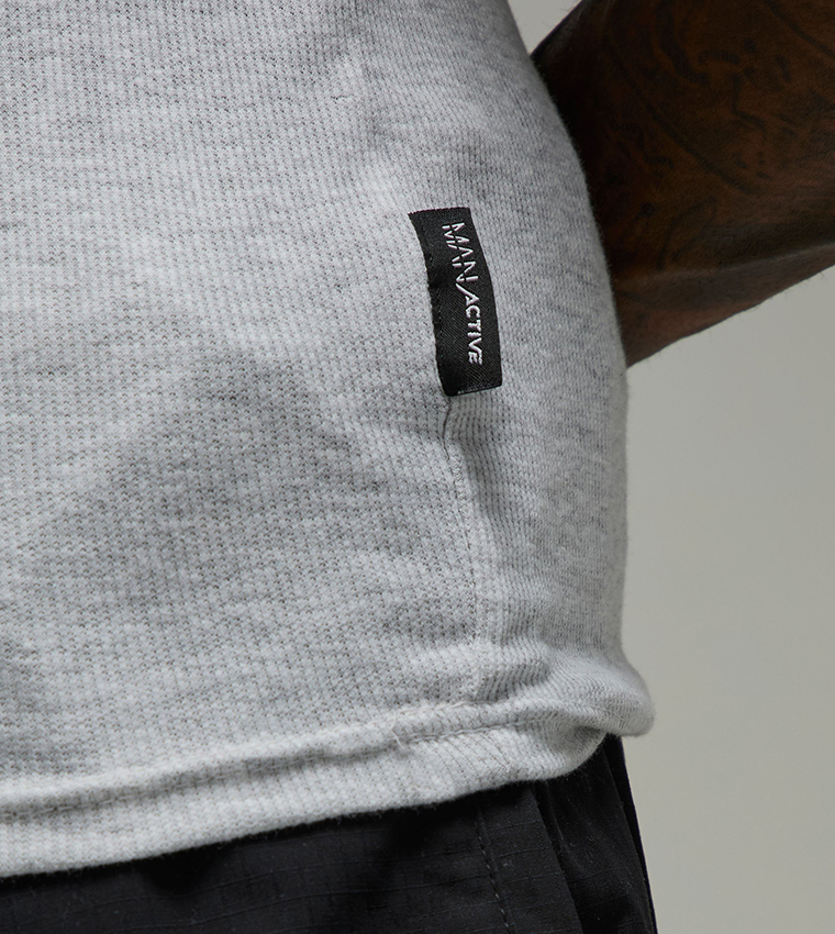 Ribbed Gym Muscle Fit Vest