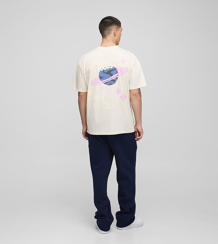 Printed Short Sleeves Oversized T-Shirt