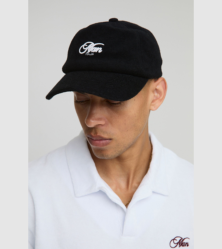 Embroidered Toweling Cap