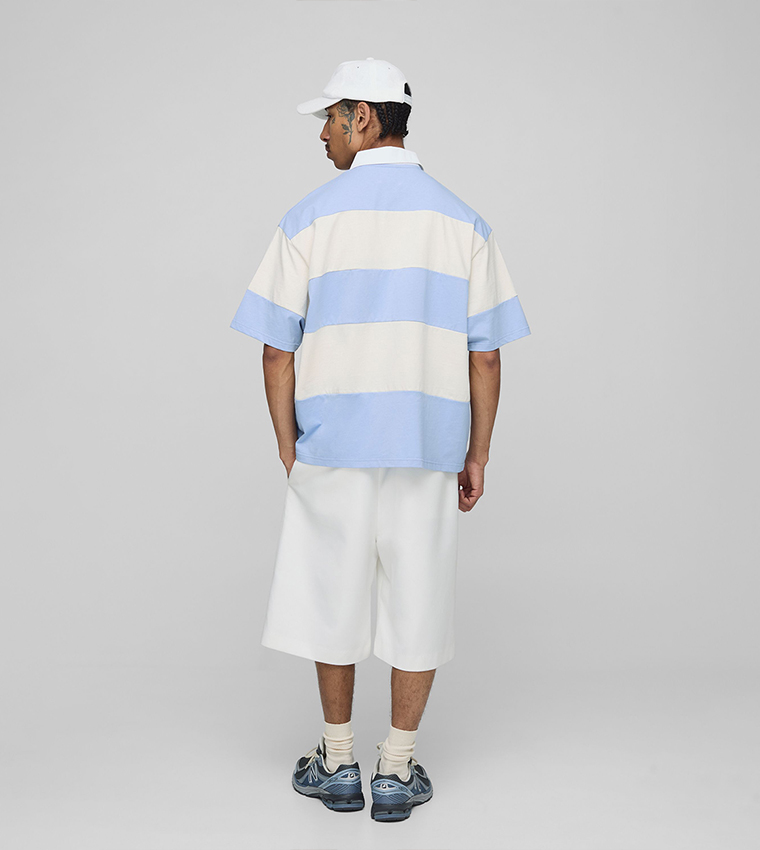 Amalfi Striped Oversized Polo T-Shirt