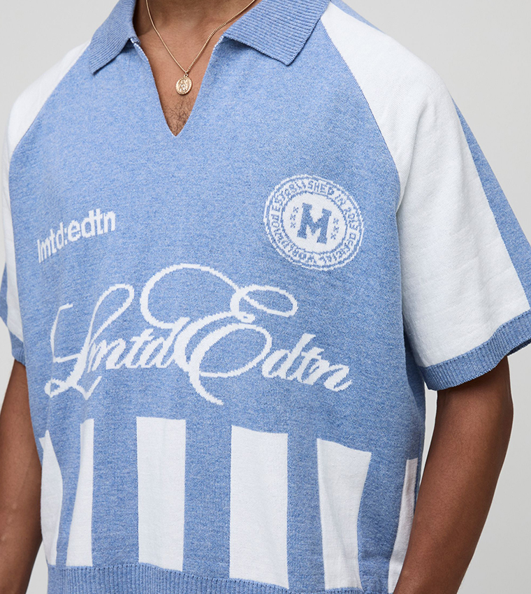 Limited Edition Oversized Moto Jacquard Polo T-Shirt