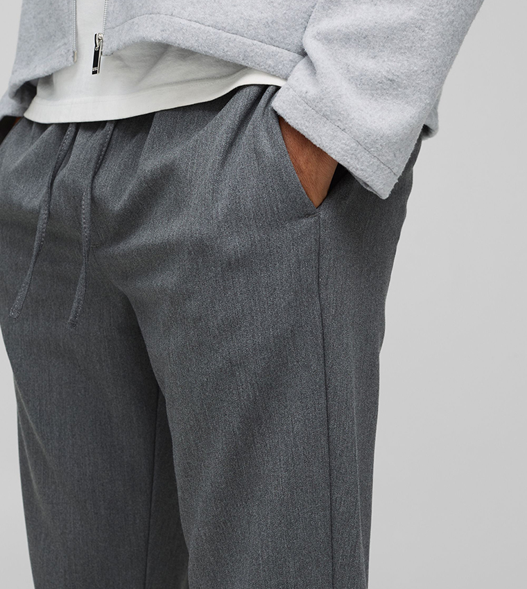 Elasticated Waist Tapered Smart Woven Sweatpants