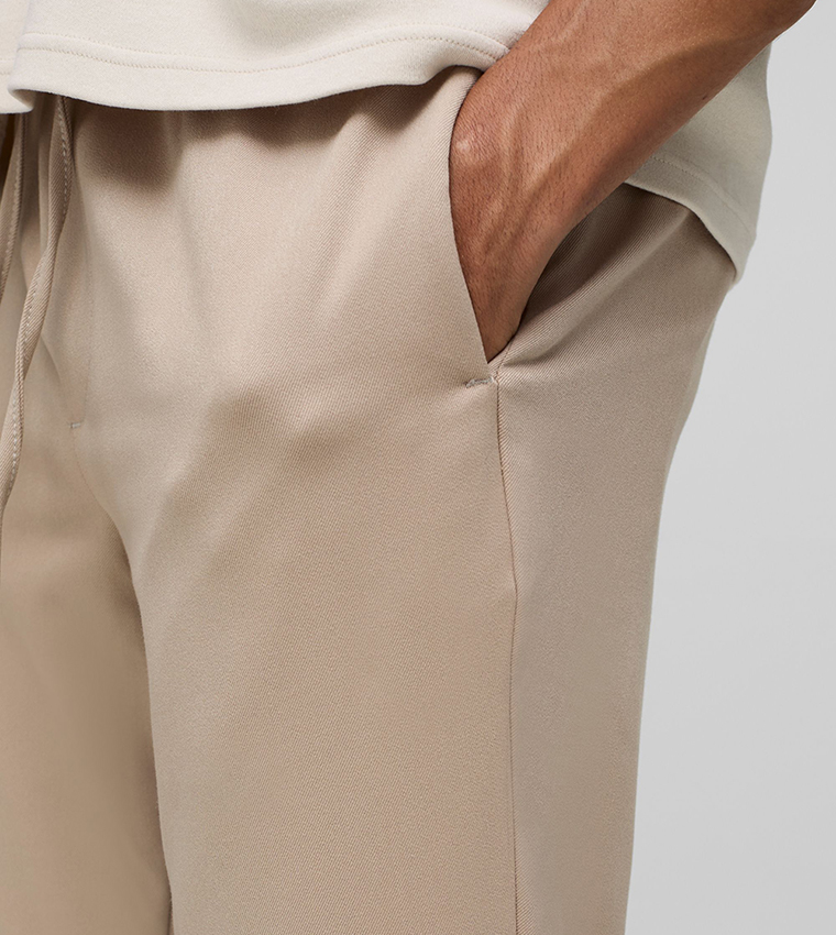 Elasticated Waist Tapered Smart Woven Sweatpants