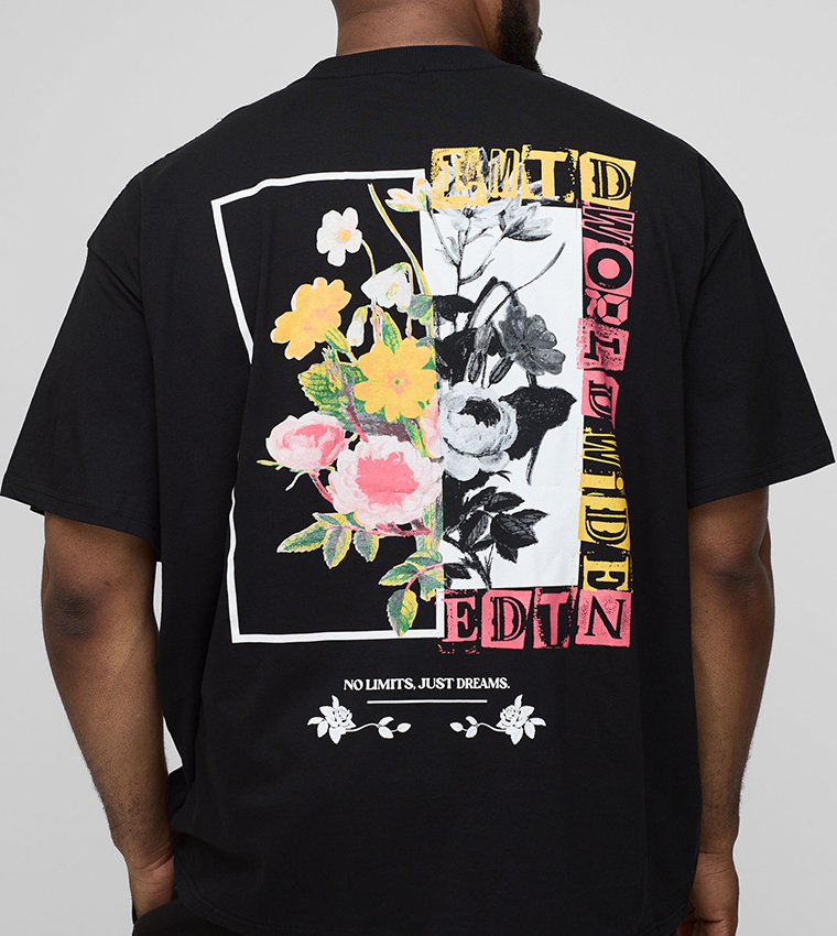 Printed Short Sleeves Oversized T-Shirt