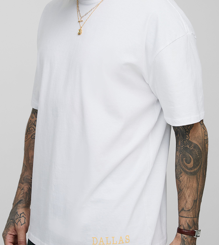Tall Western Dallas Texas Landscape Print Oversized T-Shirt