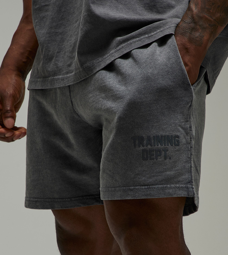 Training Dept Loose Fit Washed 5-Inch Active Shorts