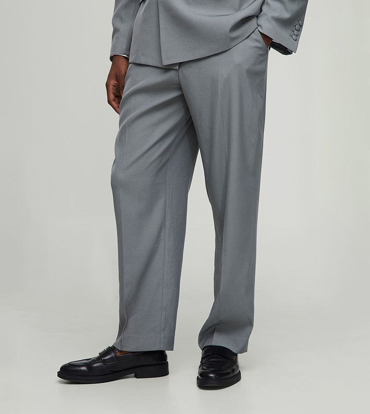 Crease Front Relaxed Fit Trousers
