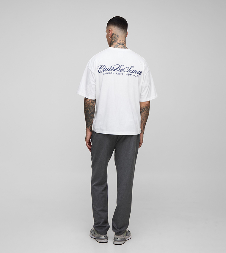 Plus & Tall Elastic Waist Tapered Fit Pants