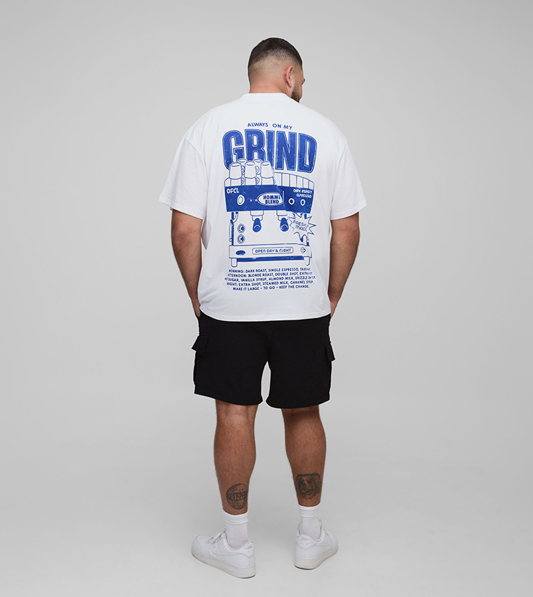 Plus & Tall Elastic Waist Relaxed Fit Woven Cargo Shorts