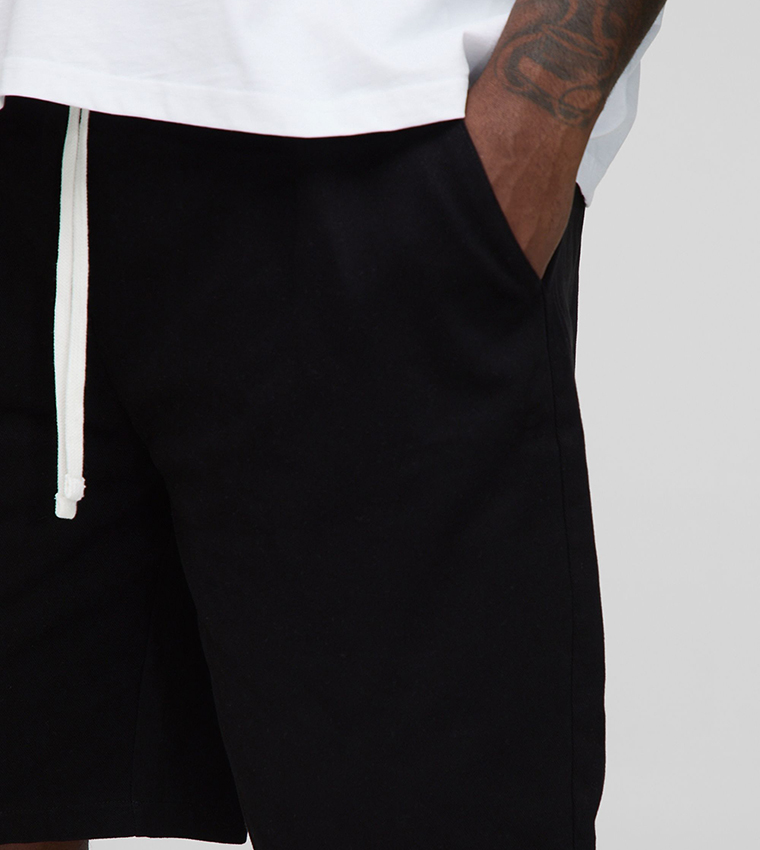 Plus & Tall Elastic Waist Baggy Fit Shorts