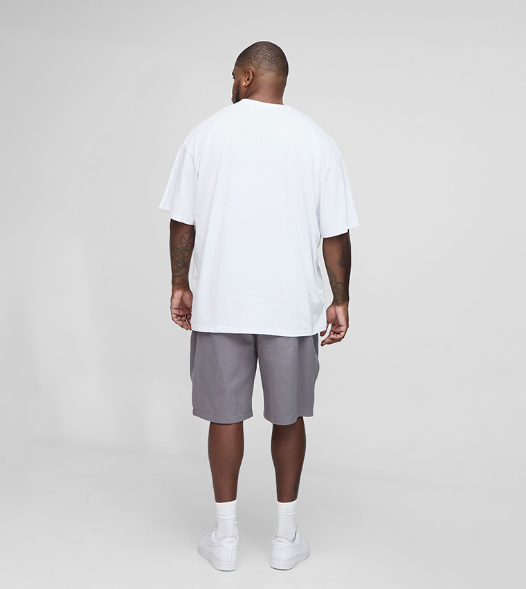 Plus & Tall Elastic Waist Baggy Fit Shorts