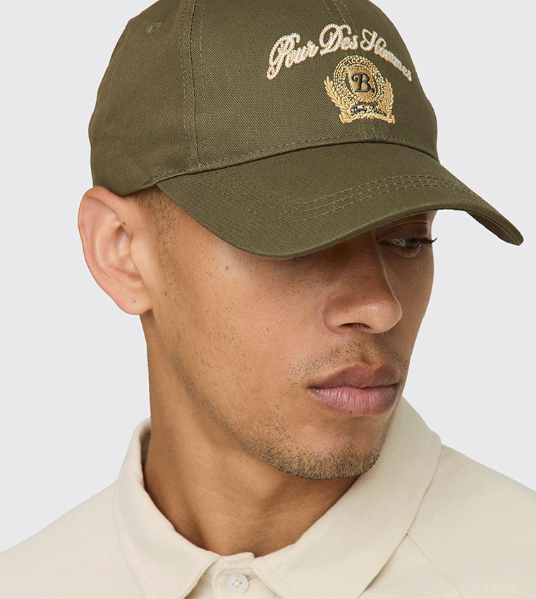 Pour Homme Embroidered Twill Baseball Cap