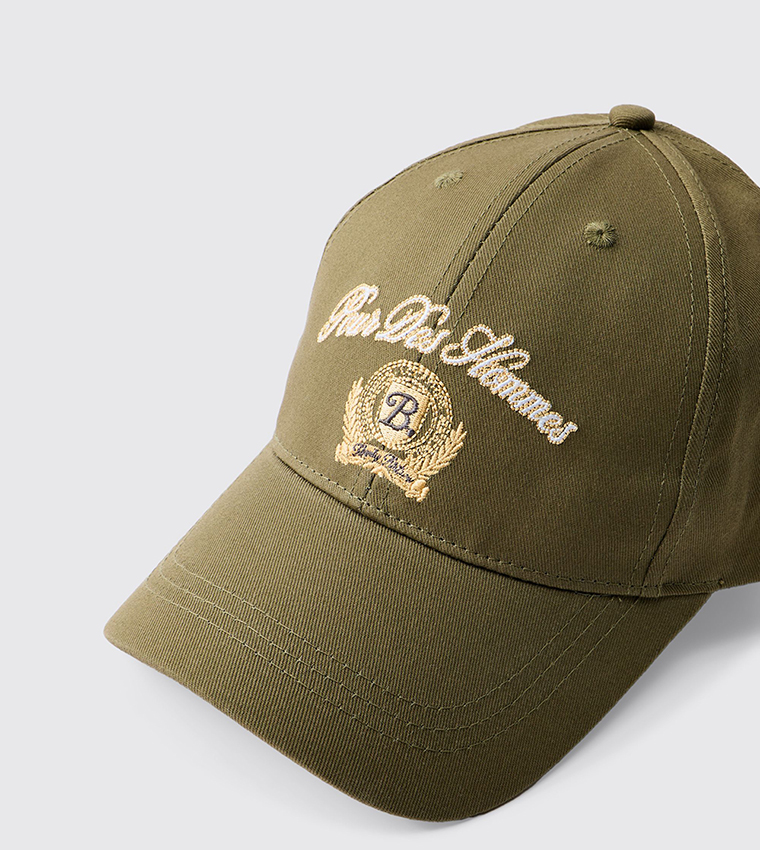 Pour Homme Embroidered Twill Baseball Cap