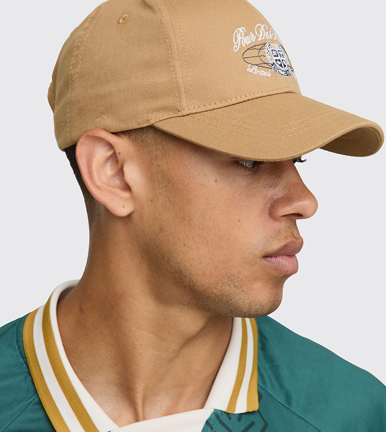 Pour Homme Embroidered Twill Baseball Cap