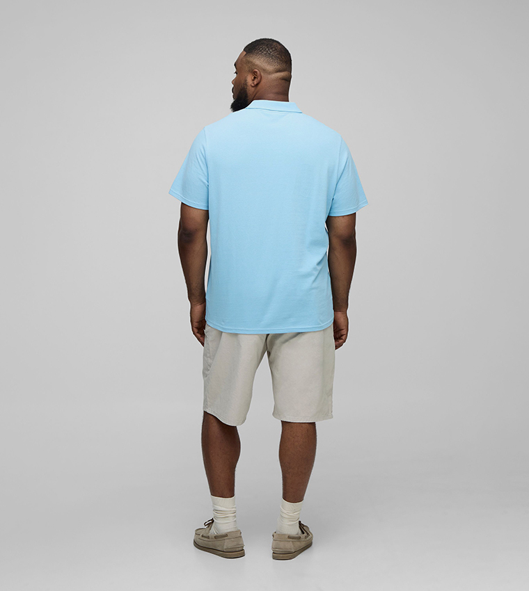 Plus & Tall Slim Fit Embroidered Pique Polo T-Shirt
