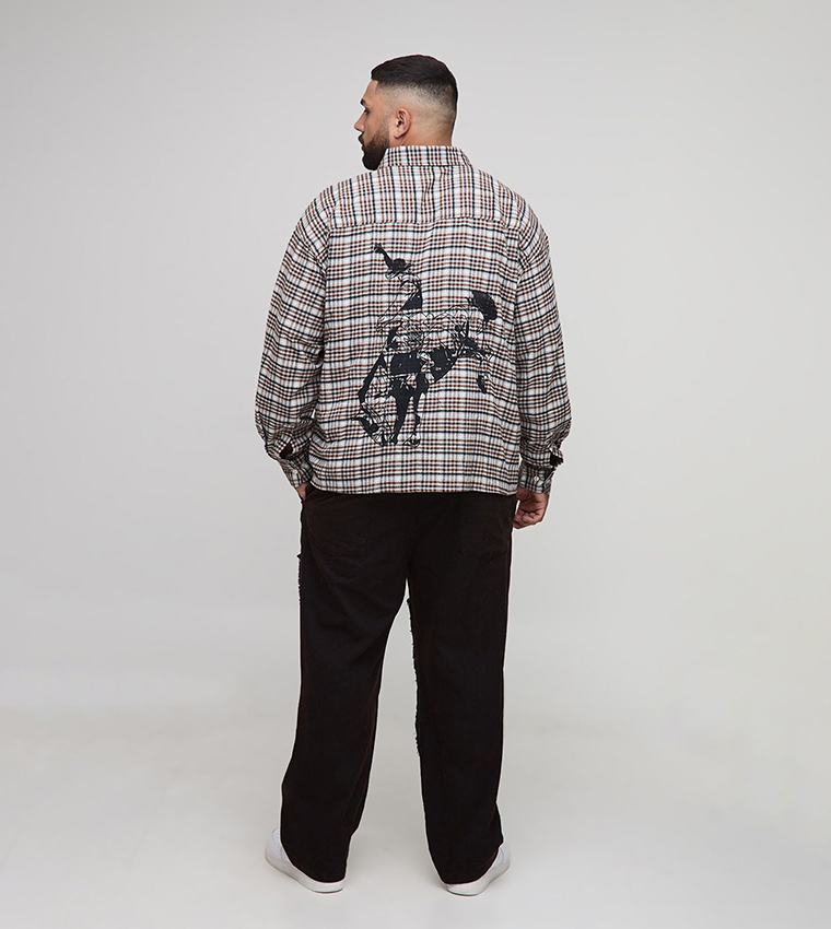 Bleach Wash Relaxed Fit Carpenter Trousers