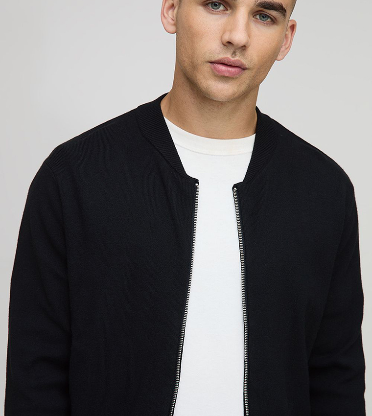 Long Sleeves Regular Fit Bomber Jacket