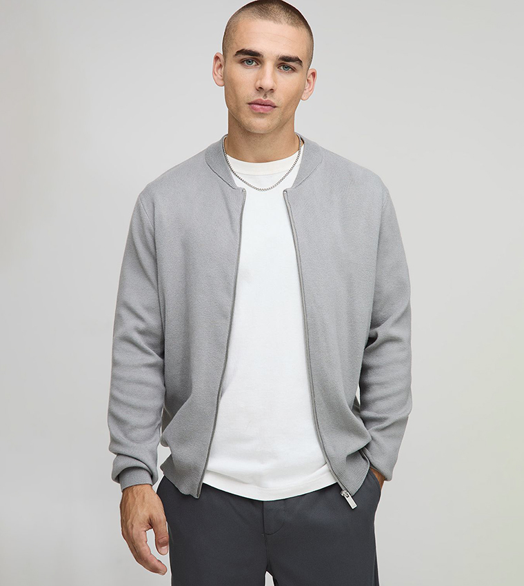 Long Sleeves Regular Fit Bomber Jacket