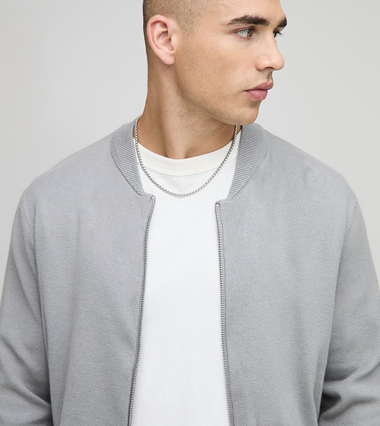 Long Sleeves Regular Fit Bomber Jacket