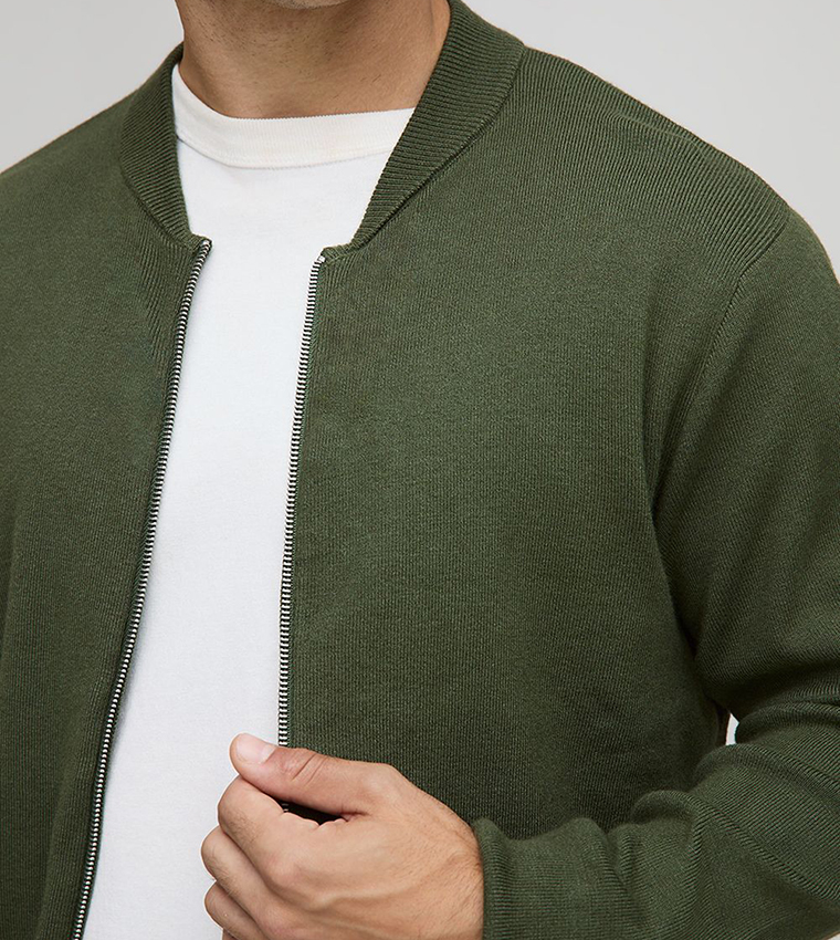 Long Sleeves Regular Fit Bomber Jacket