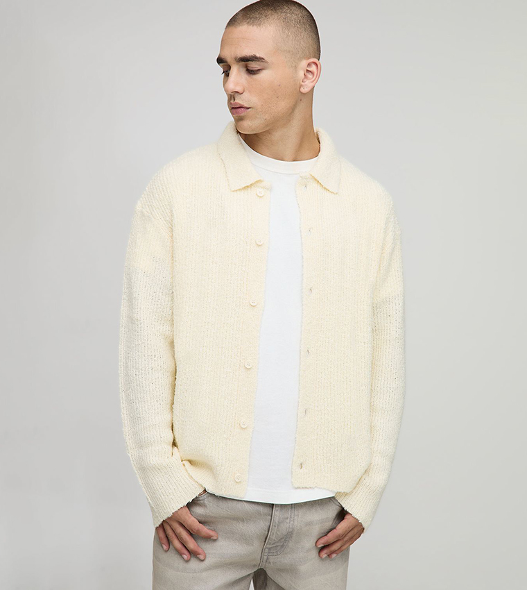 Long Sleeves Boxy Fit Brushed Shirt