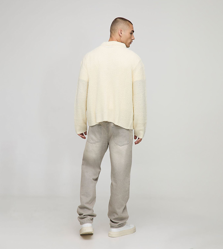 Long Sleeves Boxy Fit Brushed Shirt