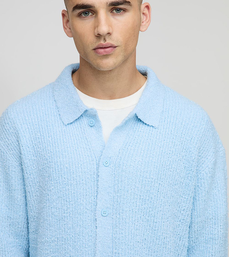 Long Sleeves Boxy Fit Brushed Shirt