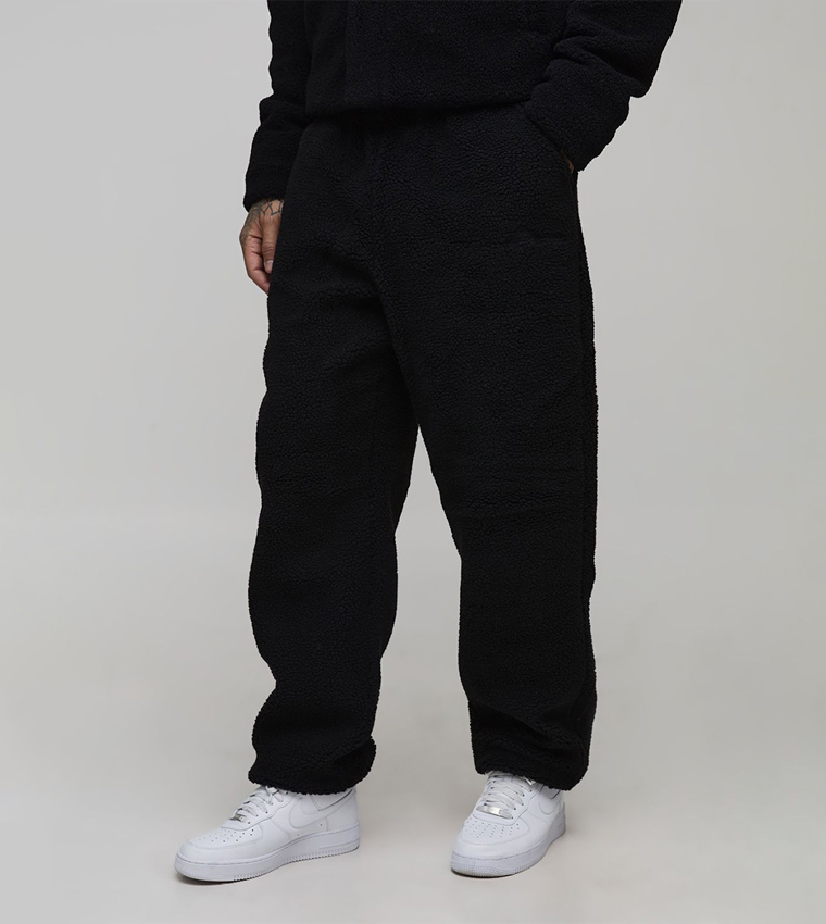 Plus & Tall Borg Oversized Joggers