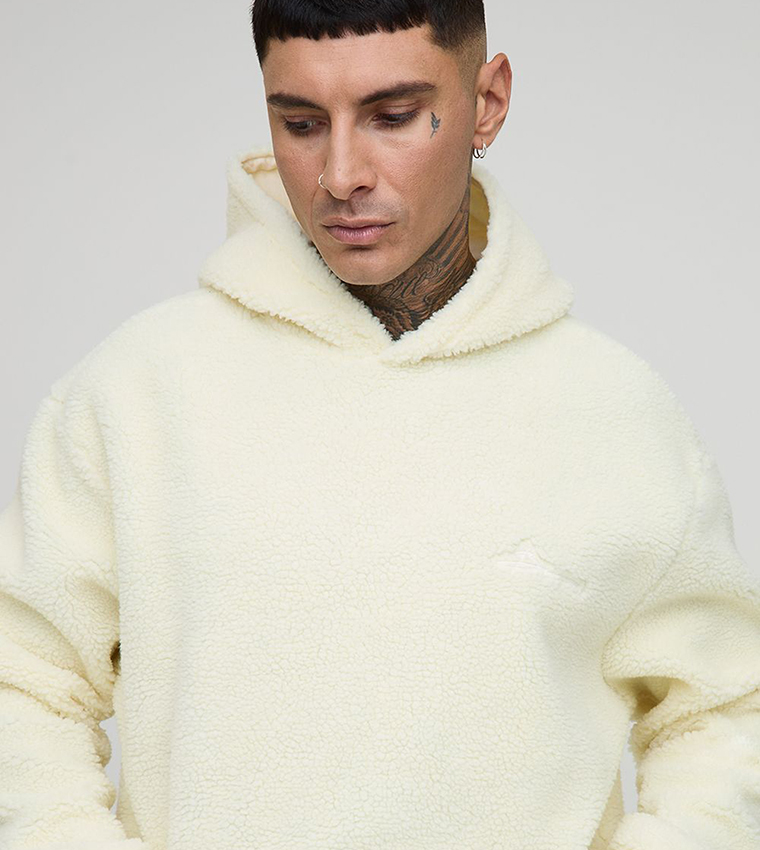 Tall Borg Ltd Edtn Embroidered Oversized Hoodie