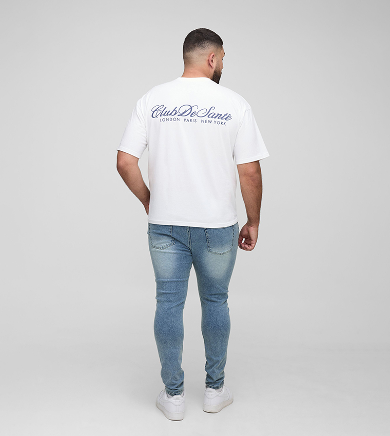 Plus & Tall Extreme Washed Super Skinny Fit Jeans